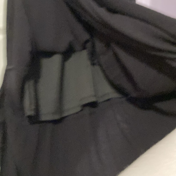 Juniors tiered pull on drawstring maxi skirt, black - Picture 6 of 9